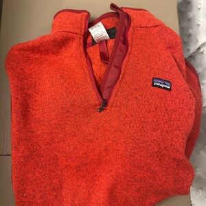 Patagonia Women’s Red Half-Zip Sweater